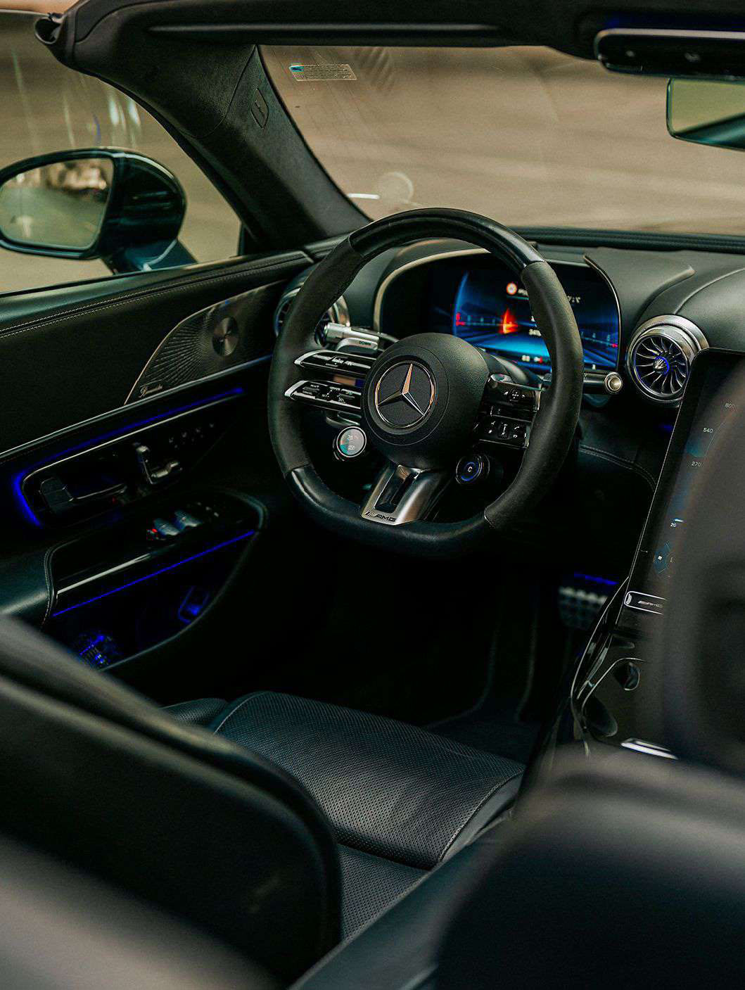 Rent Mercedes-Benz Sl BLACK 2025 in Dubai , UAE 
