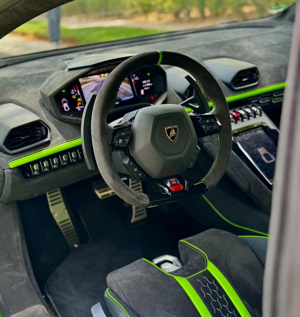 Rent Lamborghini Evo GREEN 2024 in Dubai , UAE 