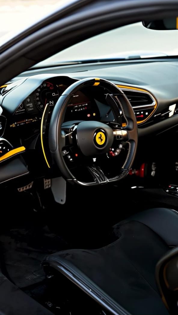 Rent Ferrari Gtb BLUE 2024 in Dubai , UAE 