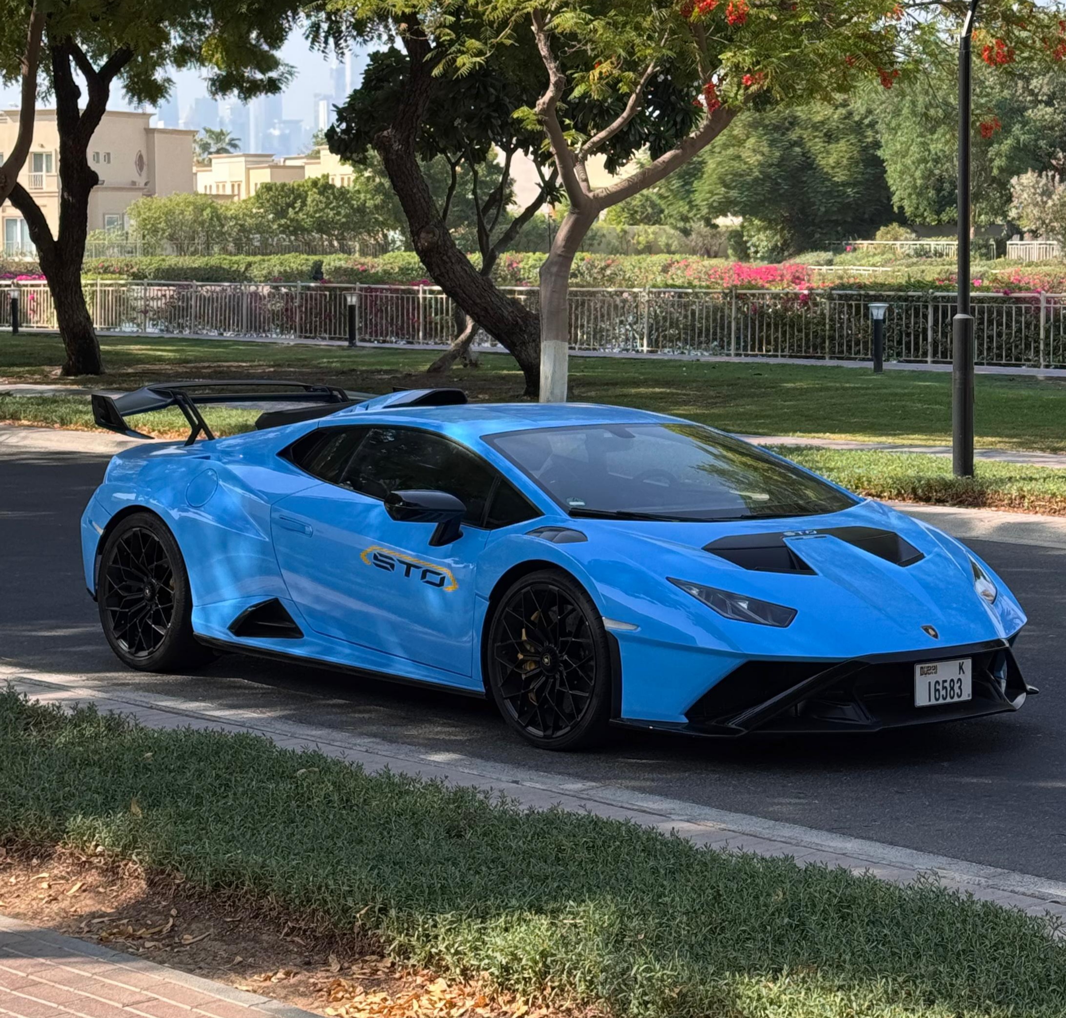 Rent Lamborghini Huracan STO BLUE 2024 in Dubai , UAE 