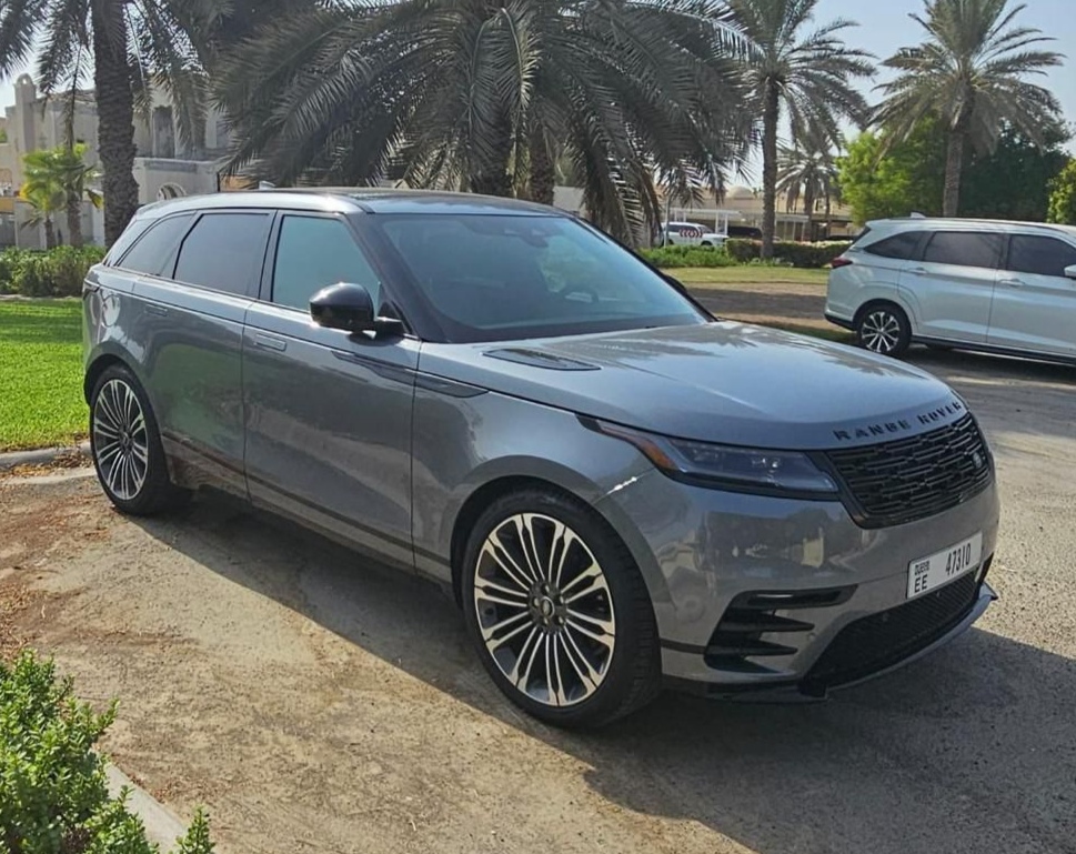 Rent Range-Rover Velar GREY 2024 in Dubai , UAE 