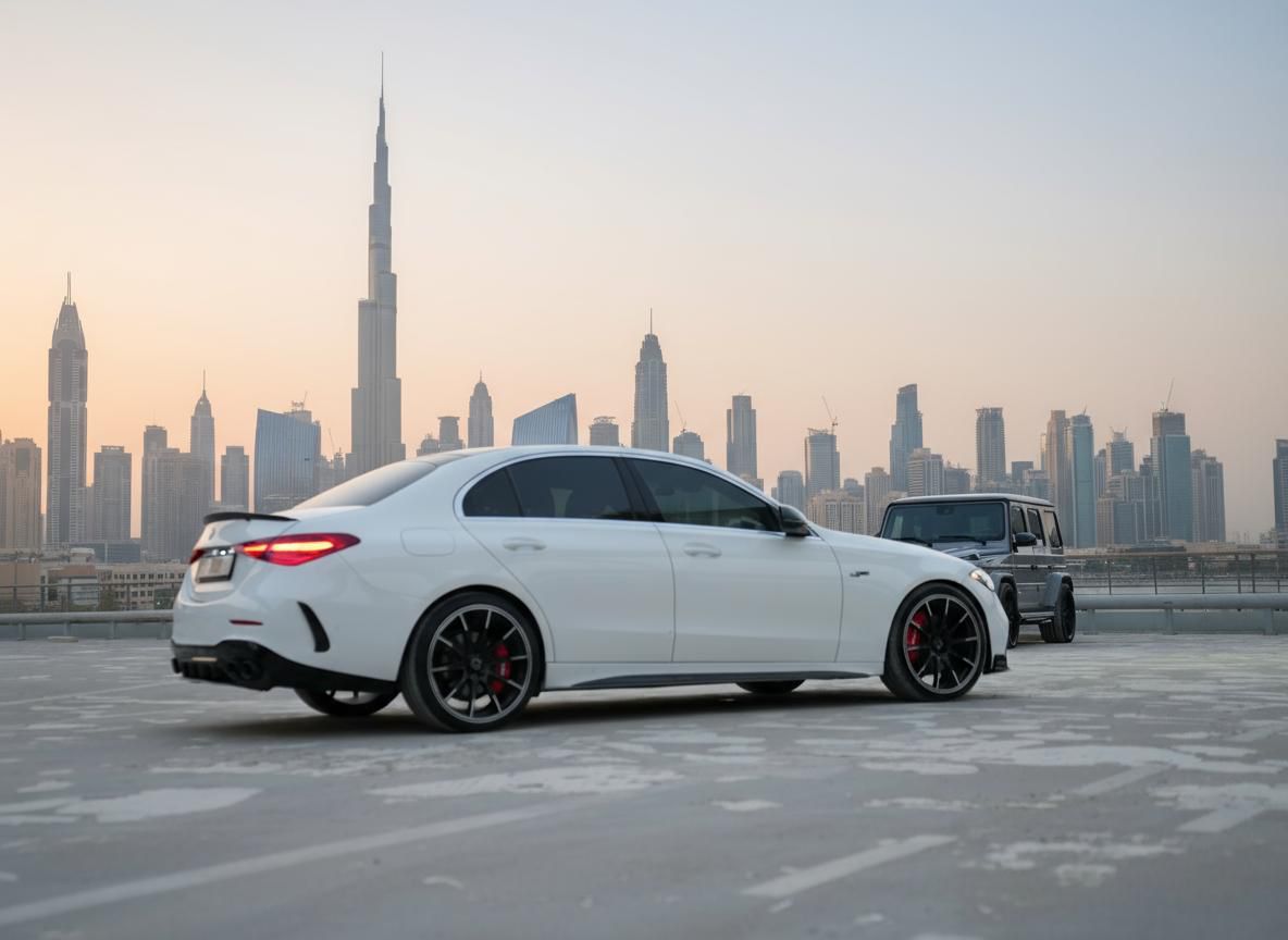 Rent Mercedes-Benz C-class BLACK 2024 in Dubai , UAE 