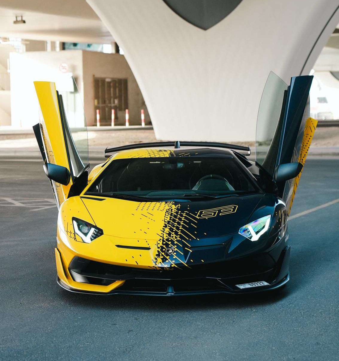 Rent Lamborghini Aventador YELLOW 2022 in Dubai , UAE 