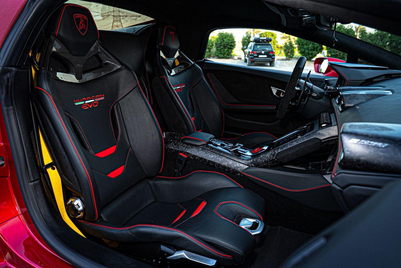 Rent Lamborghini Huracan RED 2023 in Dubai , UAE 