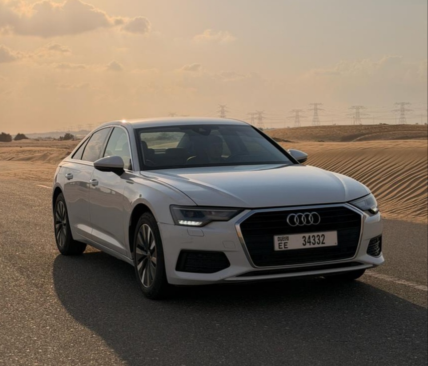 Rent Audi A6 WHITE 2023 in Dubai , UAE 