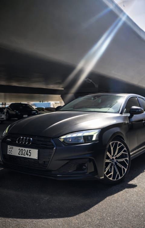 Rent Audi A5 BLACK 2020 in Dubai , UAE 