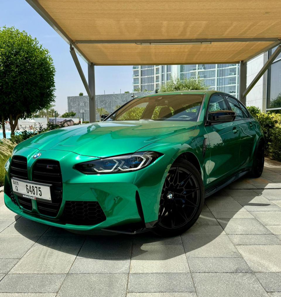 Rent Bmw Series 3 GREEN 2024 in Dubai , UAE 