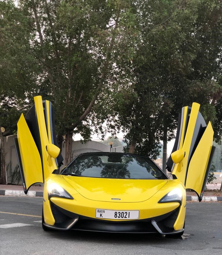 Rent McLaren 570s YELLOW 2020 in Dubai , UAE 