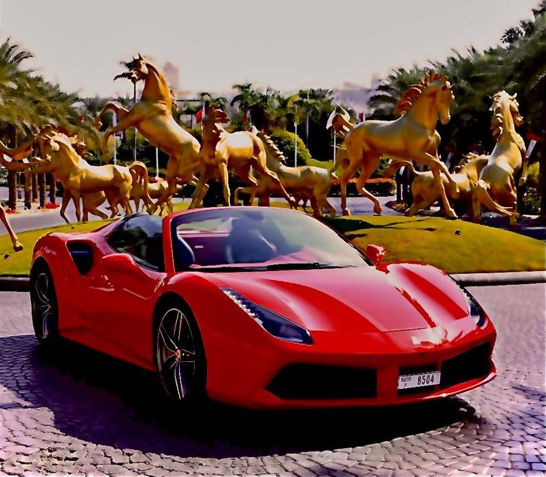 Rent Ferrari 488 RED 2020 in Dubai , UAE 