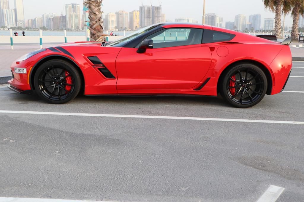Rent Chevrolet Corvette RED 2019 in Dubai , UAE 