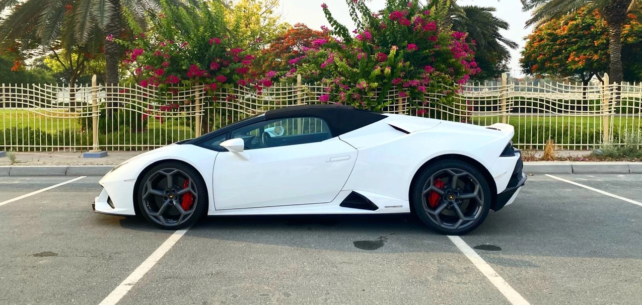 Rent Lamborghini Huracan WHITE 2020 in Dubai , UAE 