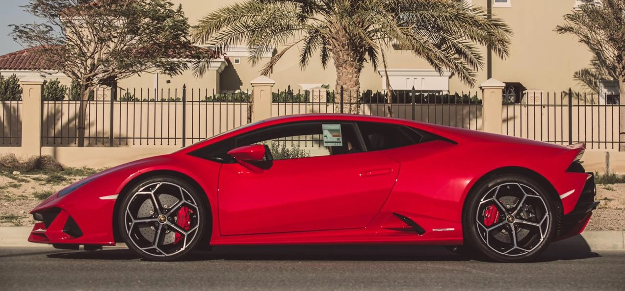 Rent Lamborghini Huracan RED 2024 in Dubai , UAE 
