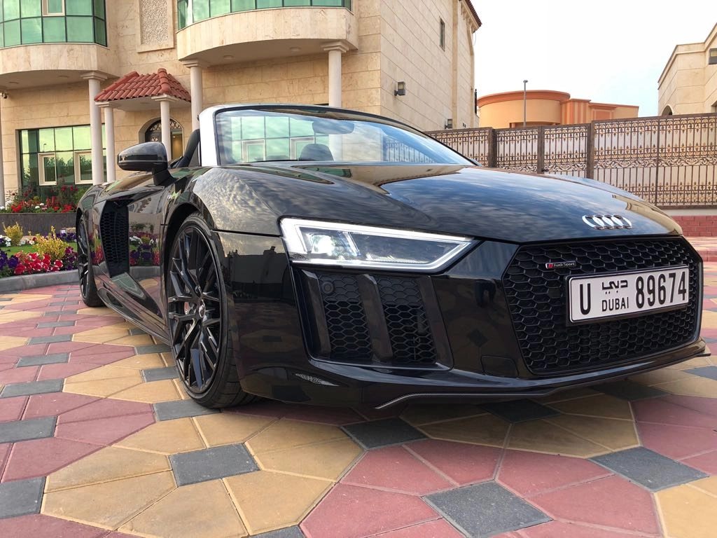 Rent Audi R8 BLACK 2018 in Dubai , UAE 
