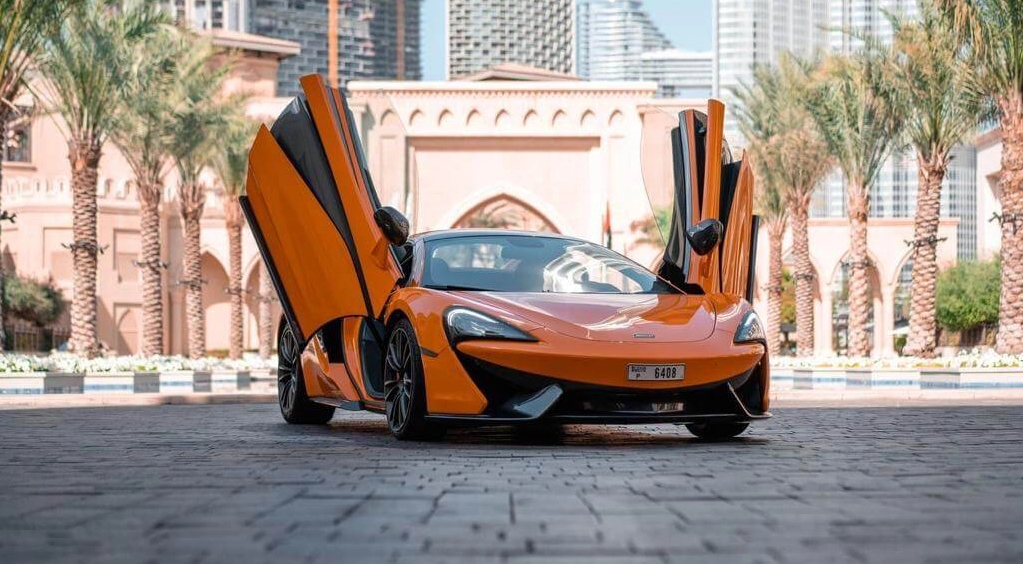 Rent McLaren 570s ORANGE 2019 in Dubai , UAE 