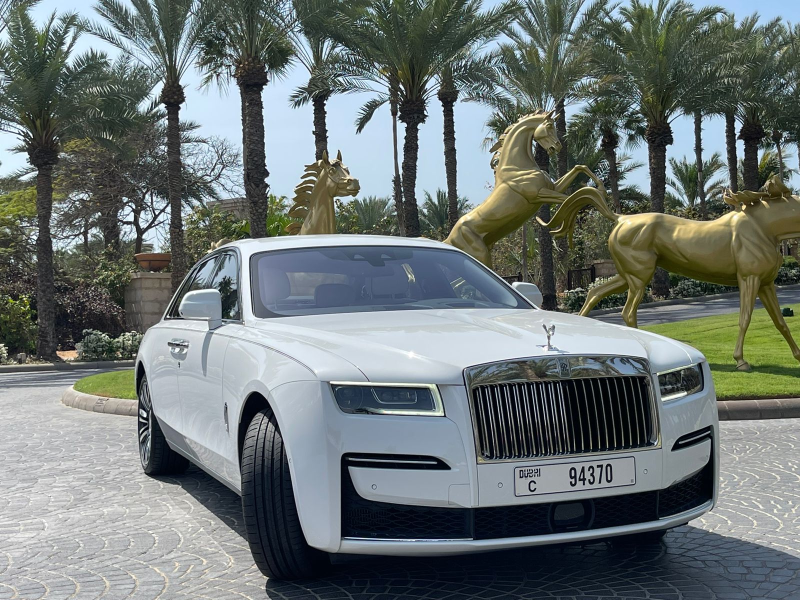 Rent Rolls-Royce Ghost WHITE 2022 in Dubai , UAE 