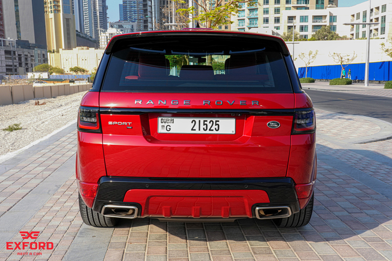 Rent Range-Rover Sport RED 2021 in Dubai , UAE 