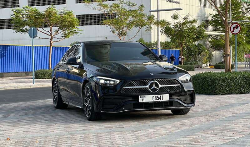 Rent Mercedes-Benz C-class BLACK 2022 in Dubai , UAE 