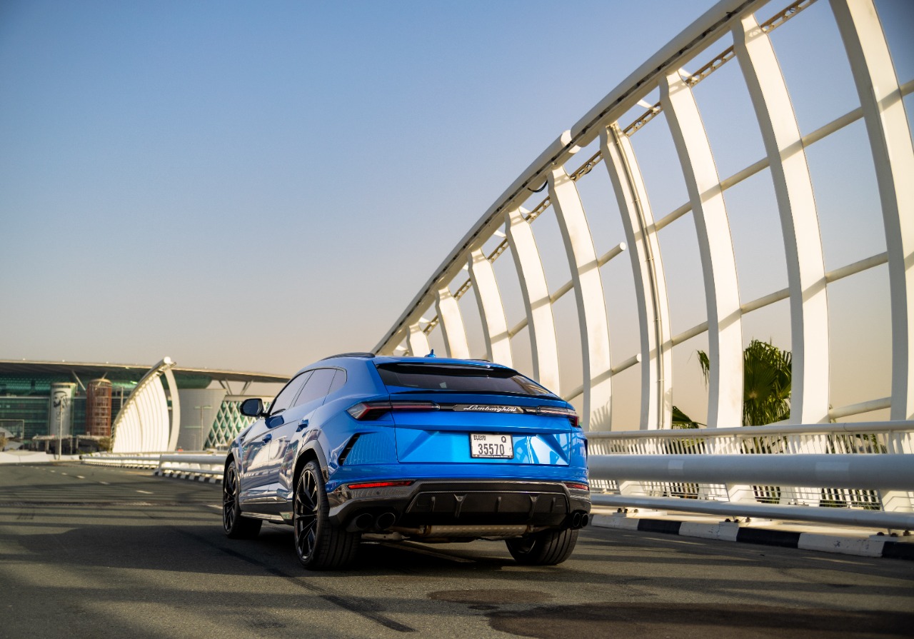 Rent Lamborghini Urus BLUE 2022 in Dubai , UAE 