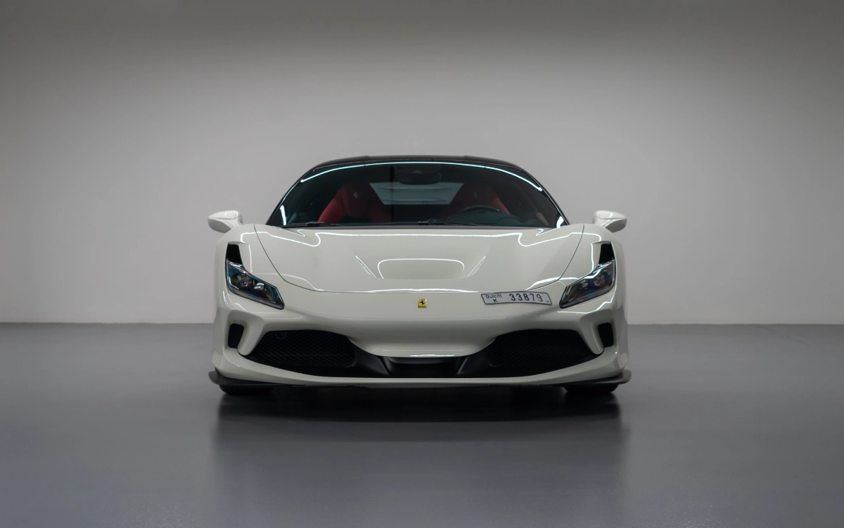 Rent Ferrari F8 WHITE 2022 in Dubai , UAE 