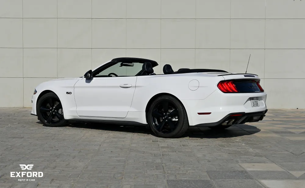 Rent Ford Mustang WHITE 2022 in Dubai , UAE 