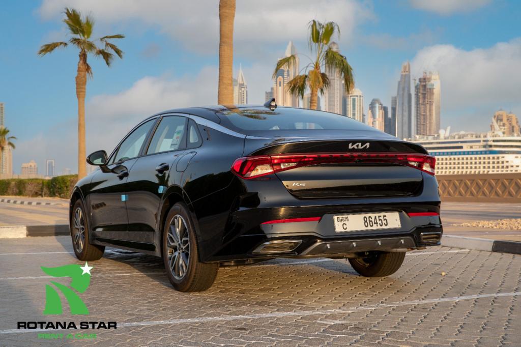 Rent Kia K5 BLACK 2023 in Dubai , UAE 