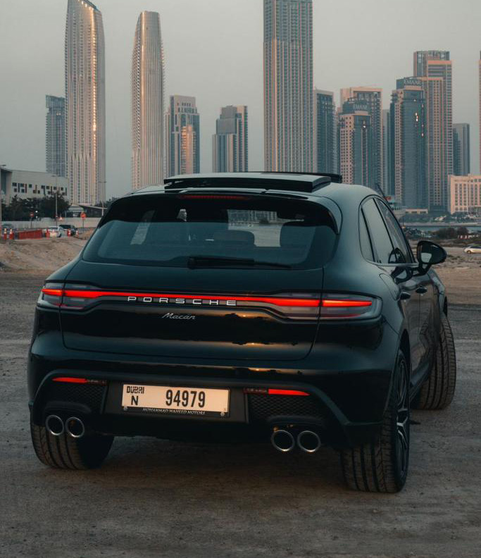 Rent Porsche Mecan BLACK 2023 in Dubai , UAE 