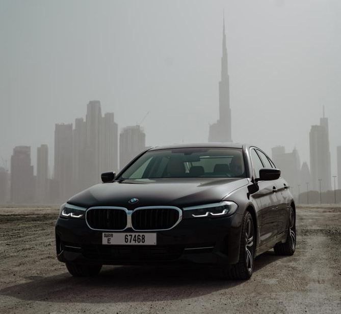 Rent Bmw Series 5 BLACK 2022 in Dubai , UAE 