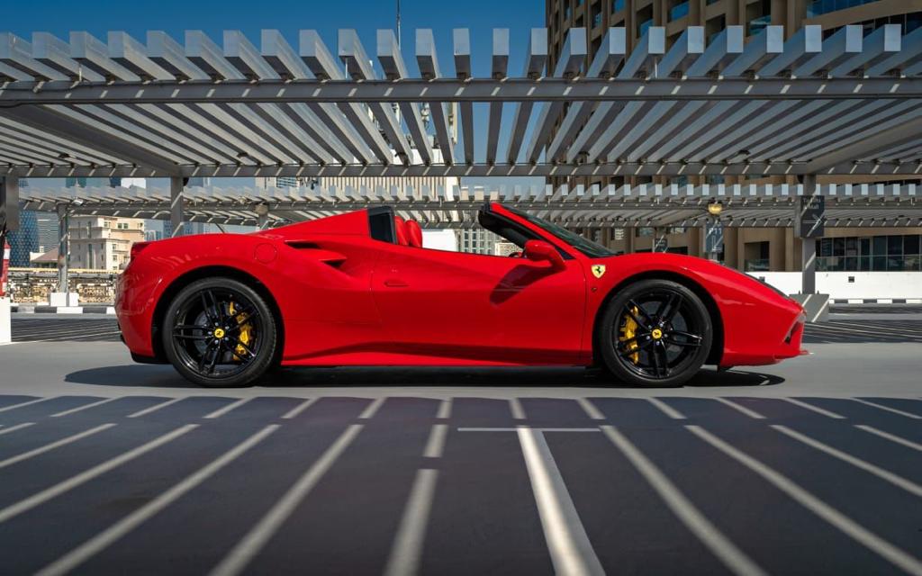 Rent Ferrari 488 BEIGE 2022 in Dubai , UAE 