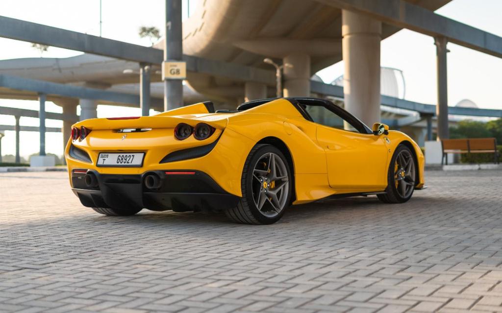 Rent Ferrari F8 YELLOW 2022 in Dubai , UAE 