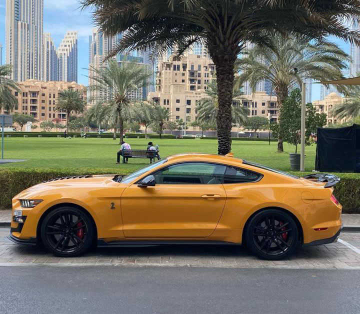 Rent Ford Mustang YELLOW 2023 in Dubai , UAE 