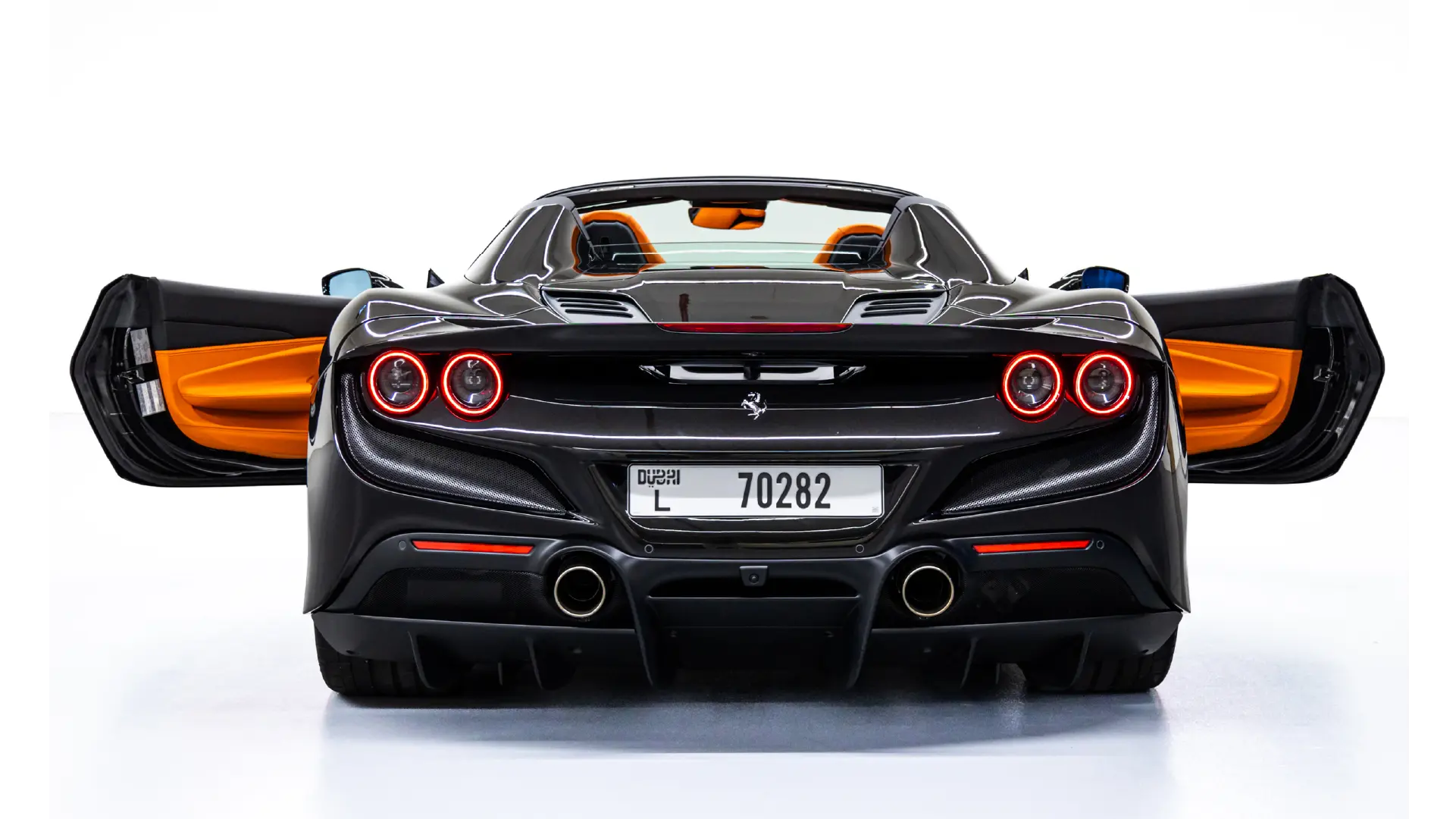 Rent Ferrari F8 BLACK 2024 in Dubai , UAE 