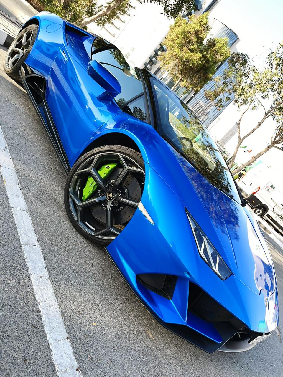 Lamborghini Huracan Evo Spyder Blue 2023 Lamborghini Huracan Evo Spyder Blue 2023