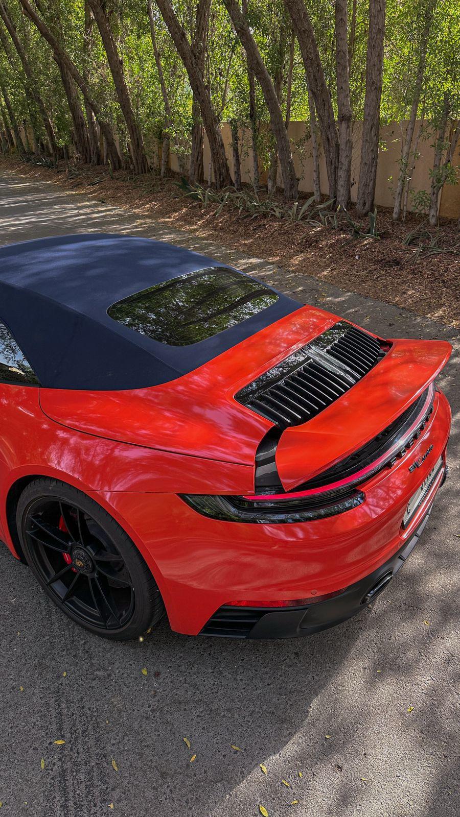 Porsche 911 Carrera Cabriolet Red no deposit   2022