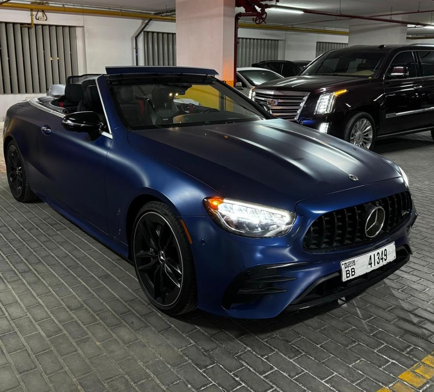 Rent Mercedes-Benz E-class BLUE 2023 in Dubai , UAE 
