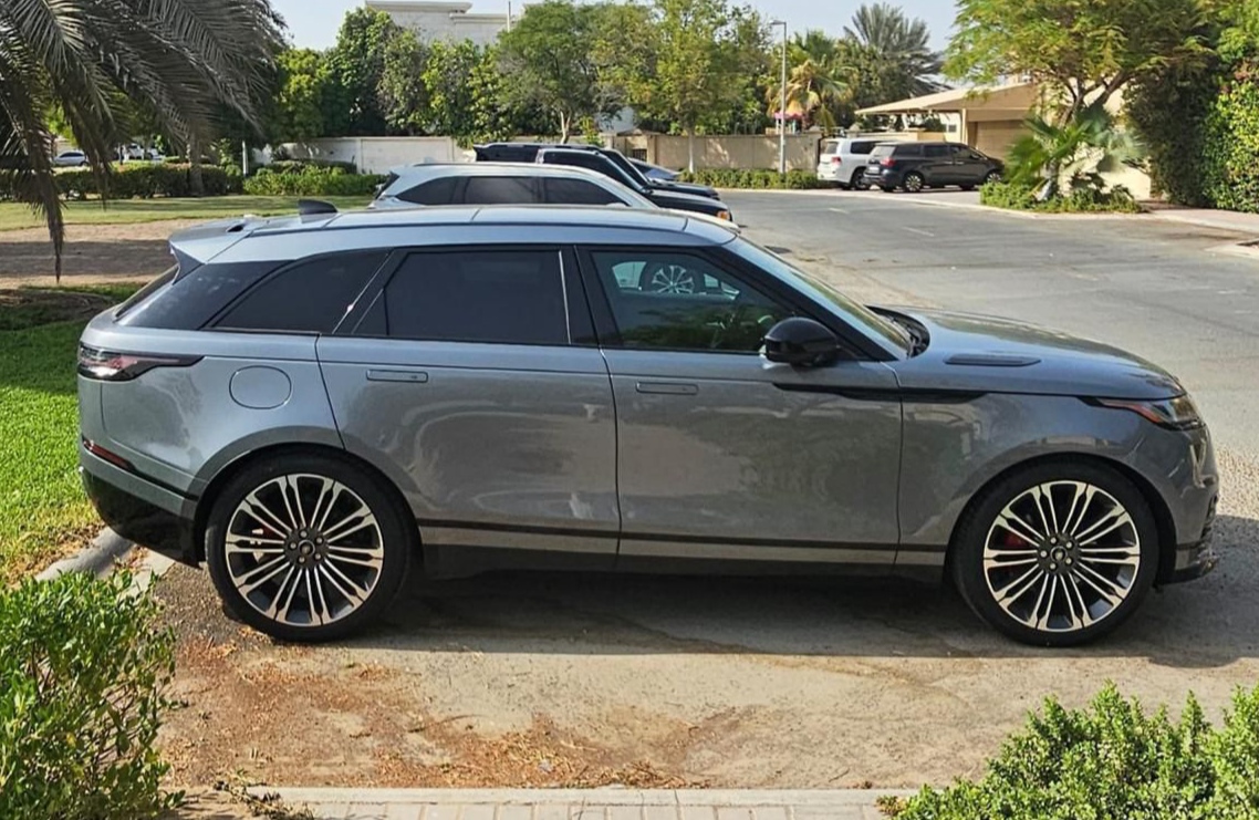 Rent Range-Rover Velar GREY 2024 in Dubai , UAE 