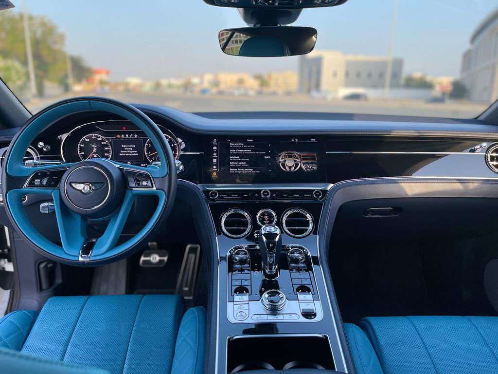 Bentley Continental GT White - Blue Interior  2021