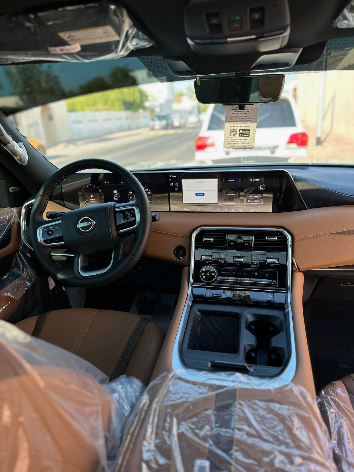 Nissan Patrol Platinum White Interior Saffron  2025