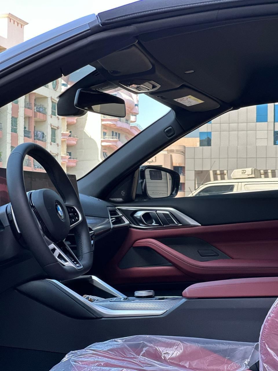 BMW 420i Cabrio Light Grey interior Red Gcc  2025