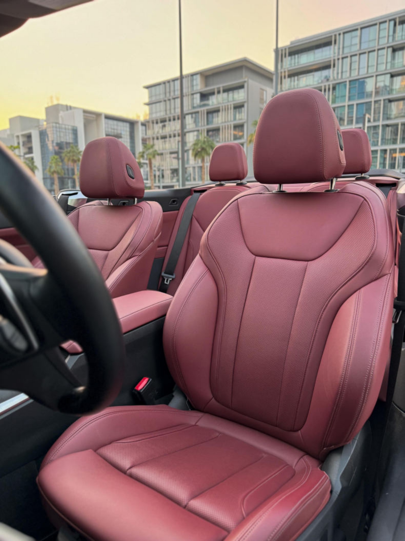 Cheap BMW 430i Cabriolet interior Red  2023