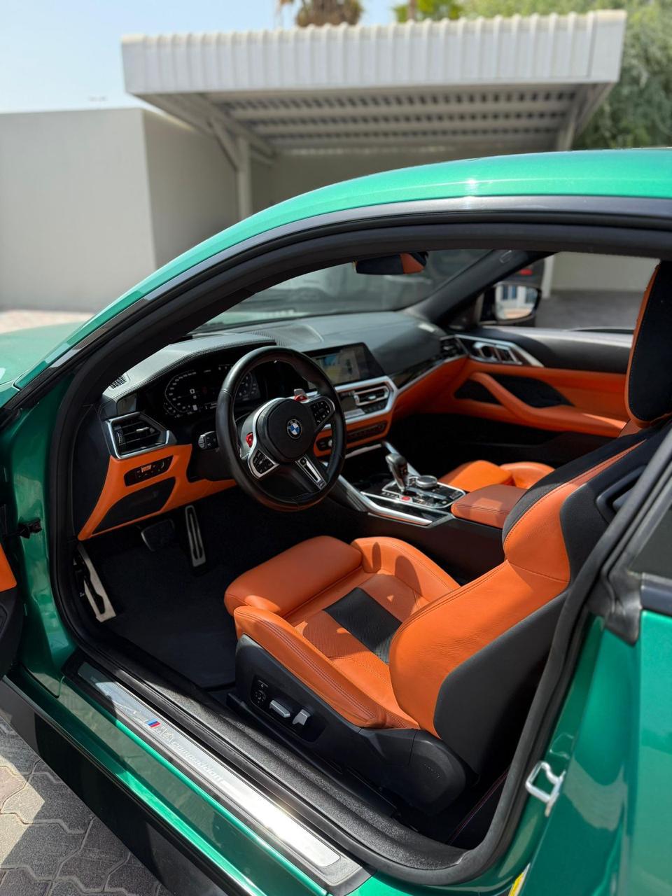 Bmw M4 Coupe Green interior Orange  2023