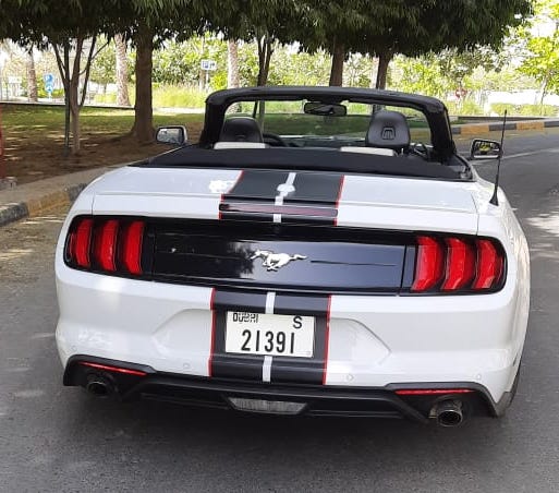 Rent Ford Mustang WHITE 2020 in Dubai , UAE 