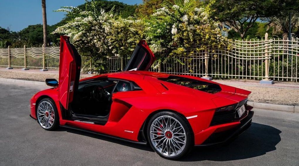 Rent Lamborghini Aventador RED 2020 in Dubai , UAE 