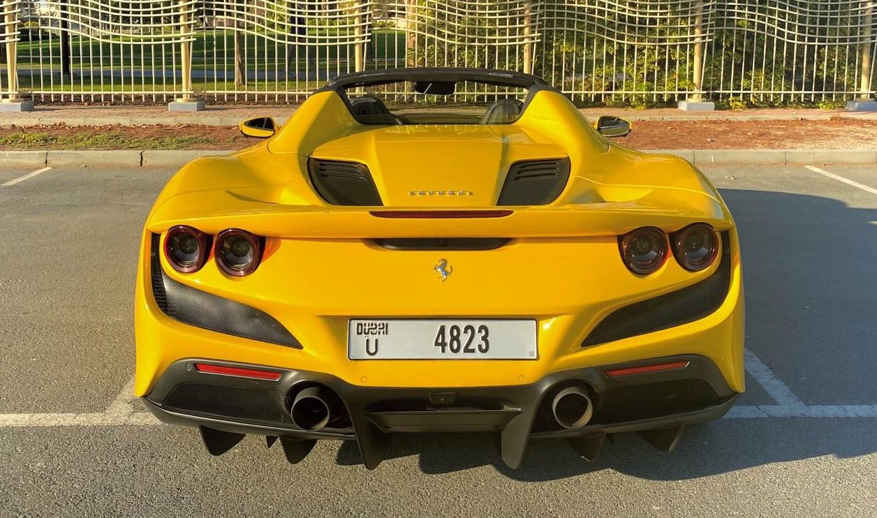 Rent Ferrari F8 YELLOW 2020 in Dubai , UAE 