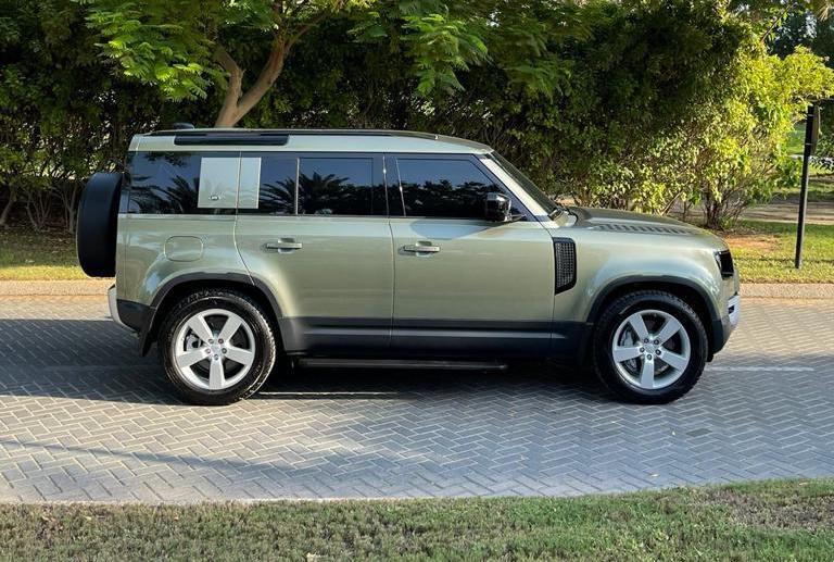 Rent Land Rover Defender GREEN 2021 in Dubai , UAE 