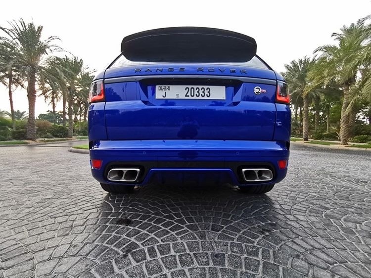 Rent Range-Rover Svr BLUE 2021 in Dubai , UAE 