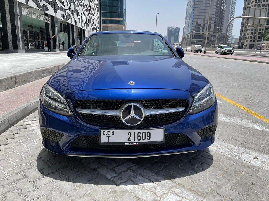 Rent Mercedes-Benz C-class BLUE 2021 in Dubai , UAE 
