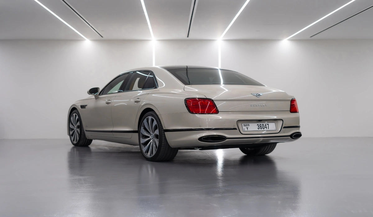 Rent Bentley Flying spur WHITE 2022 in Dubai , UAE 