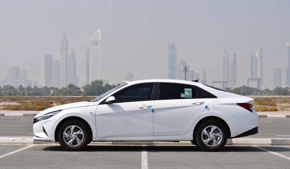 Rent Hyundai Elantra WHITE 2022 in Dubai , UAE 