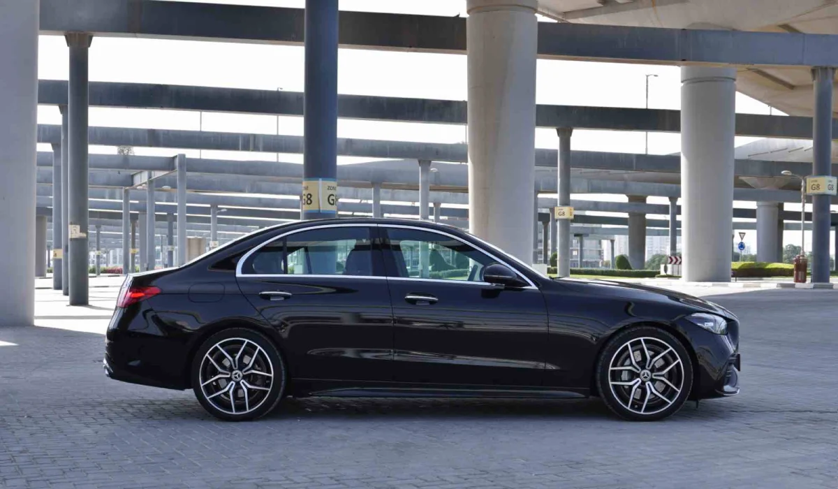 Rent Mercedes-Benz C-class BLACK 2021 in Dubai , UAE 
