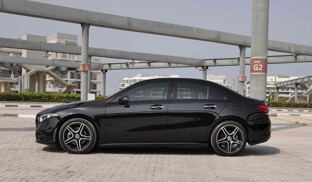 Rent Mercedes-Benz A-class BLACK 2021 in Dubai , UAE 